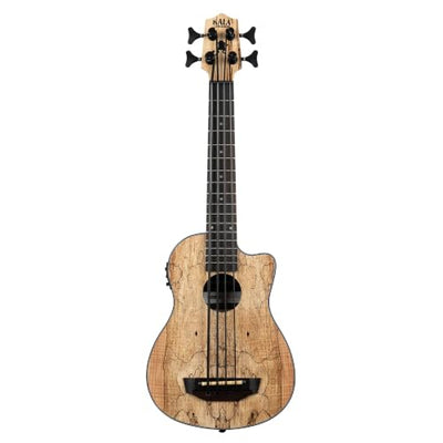 Kala UBASS-SP-MAPL-FS Spalted Maple Fretted Acoustic-Electric U-Bass
