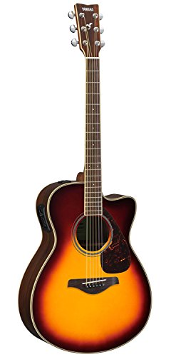 Yamaha FSX830C Solid Top Small Body Acoustic-Electric Guitar - Brown Sunburst