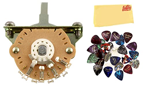 Allparts EP-4373-B00 3-Way Oak Grisby Switch w/ Fender Picks