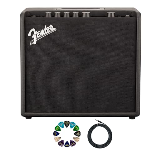 Fender Mustang LT25 Guitar Combo Amplifier w/ Instrument Cable