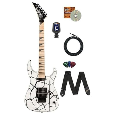 Jackson X Series Dinky DK1A Electric Guitar - White Tortoise w/ Instrument Cable