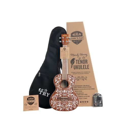 Kala LTP-MH Mandy Harvey Learn-to-Play Tenor Ukulele Starter Kit