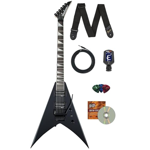 Jackson JS Series King V JS32 Electric Guitar - Gloss Black w/ Instrument Cable