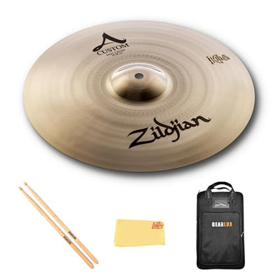 Zildjian A20536 14" A Custom Fast Crash Cymbal w/ Drumstick Bag