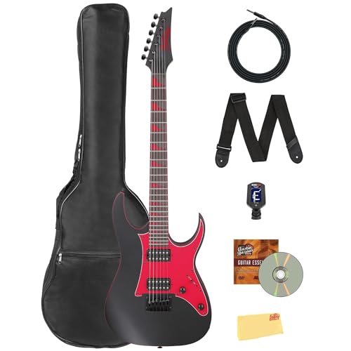 Ibanez GRG131DX RG Gio Electric Guitar - Black Flat w/ Gig Bag