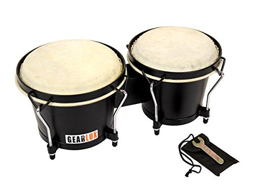 Gearlux Tunable Bongos - Black