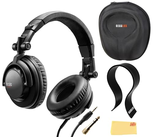 Hercules HDP DJ45 Closed-Back DJ Headphones w/ Case