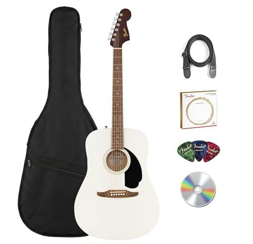 Fender California Redondo Acoustic Guitar - White w/ Gig Bag