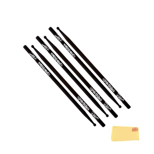 Zildjian ZASTBLK Travis Barker Black Artist Series Drumsticks - 3 Pack