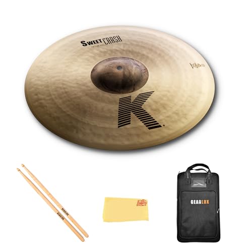 Zildjian K0704 18" K Sweet Crash Cymbal w/ Drumstick Bag