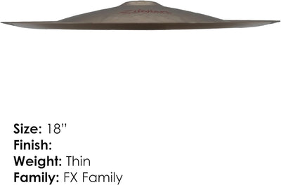Zildjian A0618 18" FX China Trash Cymbal w/ Felts