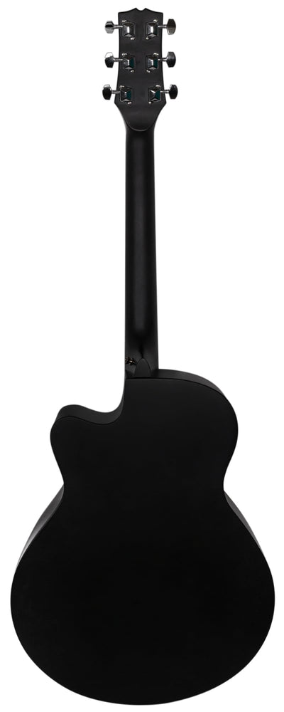 Jasmine S34C NEX Orchestra-Style Cutaway Acoustic Guitar - Black