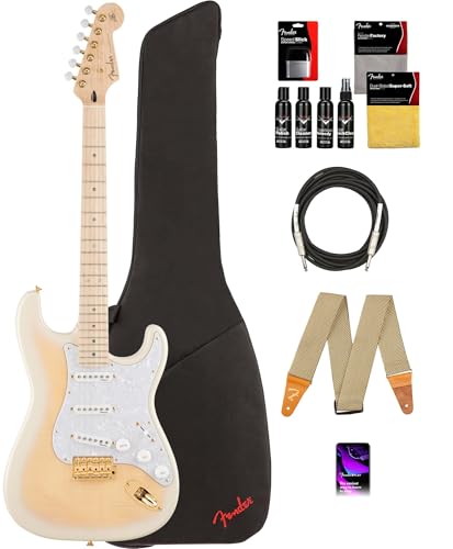 Fender Richie Kotzen Stratocaster - Transparent White Burst w/ Guitar Cleaning Kit