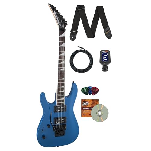 Jackson JS Series Dinky Arch Top JS32 DKA Left-Handed Electric Guitar - Bright Blue w/ Instrument Cable