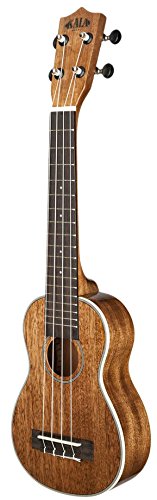 Kala KA-SLNG Mahogany Long Neck Soprano Ukulele w/ Hard Case