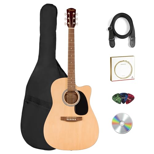 Fender FA Series Dreadnought Acoustic-Electric Guitar - Natural w/ Gig Bag