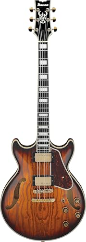 Ibanez AM93QA Artcore Expressionist Semi-Hollow Electric Guitar - Vintage Violin High Gloss