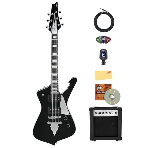 Ibanez PSM10 Paul Stanley miKro Short Scale Electric Guitar - Black w/ Case