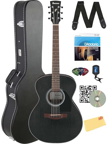 Ibanez PC54E PF Performance Acoustic-Electric Guitar - Weathered Black w/ Hard Case