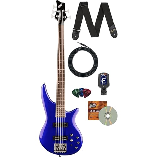 Jackson JS Series Spectra Bass JS3V Bass Guitar - Indigo Blue w/ Instrument Cable