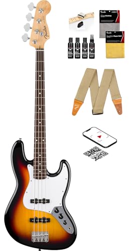 Fender Standard Jazz Bass - 3-Color Sunburst w/ Guitar Cleaning Kit