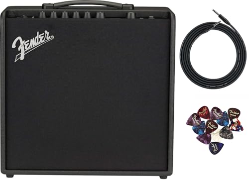 Fender Mustang LT50 Guitar Combo Amplifier w/ Instrument Cable