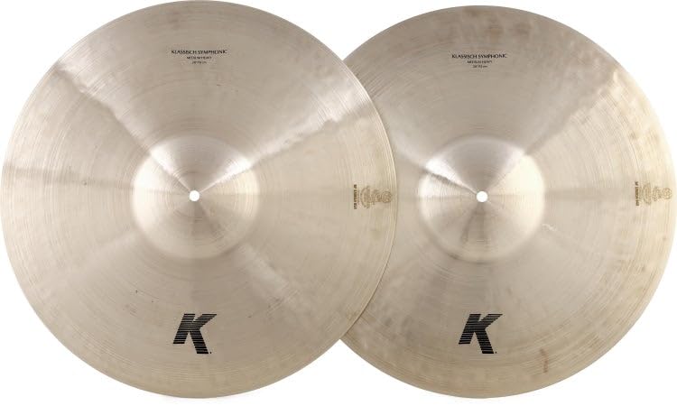 Zildjian K2213 20" K Klassisch Symphonic Cymbals, Medium Heavy - Pair