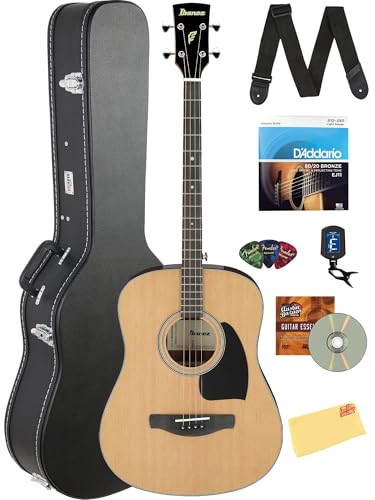 Ibanez PFT2 PF Performance Mini Dreadnought Acoustic Guitar - Natural High Gloss w/ Case