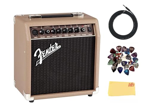 Fender Acoustasonic 15 Acoustic Guitar Amplifier w/ Instrument Cable