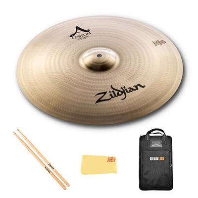 Zildjian A20533 17" A Custom Fast Crash Cymbal w/ Drumstick Bag