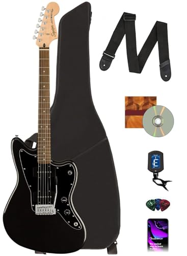 Fender Squier Affinity Jazzmaster - Metallic Black w/ Gig Bag