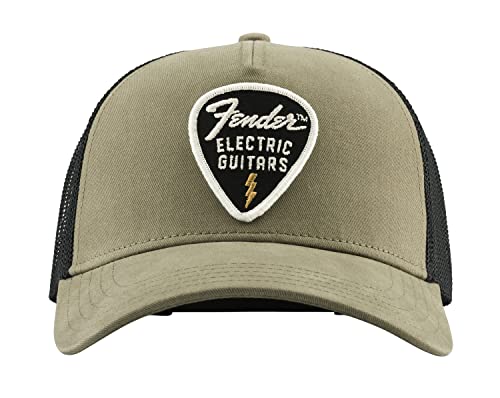 Fender Snap Back Pick Patch Cap - Olive