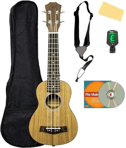 Barcelona Walnut Soprano Ukulele w/ Gig Bag