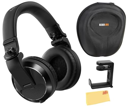 Pioneer DJ HDJ-X7 Professional Over-Ear DJ Headphones - Black w/ Case