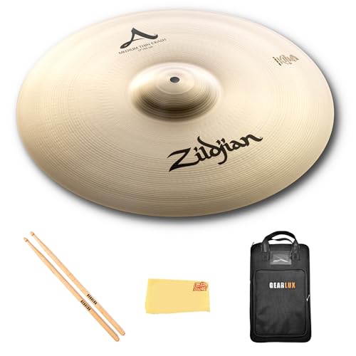 Zildjian A0231 17" A Medium Thin Crash Cymbal w/ Drumstick Bag