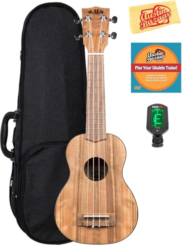 Kala KA-PWS Pacific Walnut Soprano Ukulele w/ Hard Case