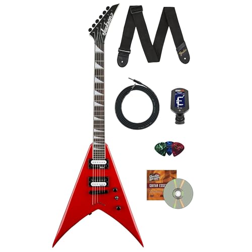 Jackson JS Series King V JS32T Electric Guitar - Ferrari Red w/ Instrument Cable