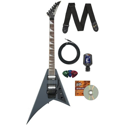 Jackson JS Series Rhoads JS32 Electric Guitar - Satin Gray w/ Instrument Cable