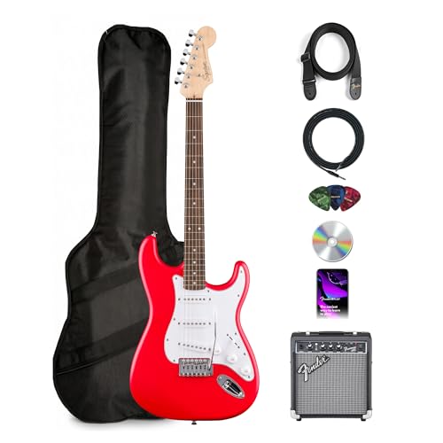 Fender Squier Stratocaster - Torino Red w/ Frontman 10G Amplifier