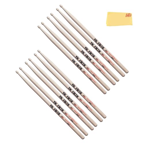 Vic Firth American Heritage 5A Wood Tip Drumsticks - 6 Pack