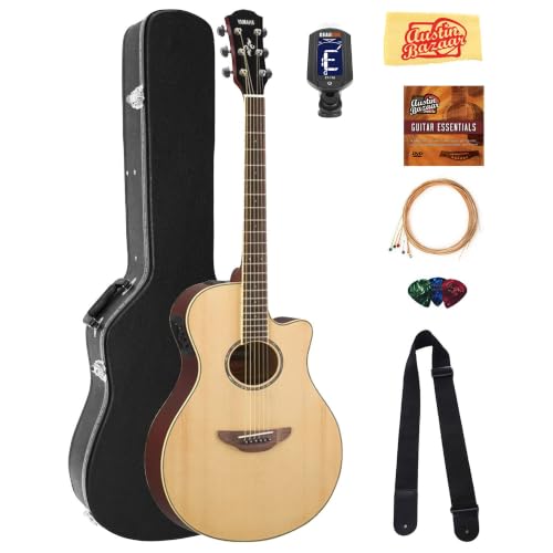 Yamaha APX600 Thin Body Acoustic-Electric Guitar - Natural w/ Hard Case