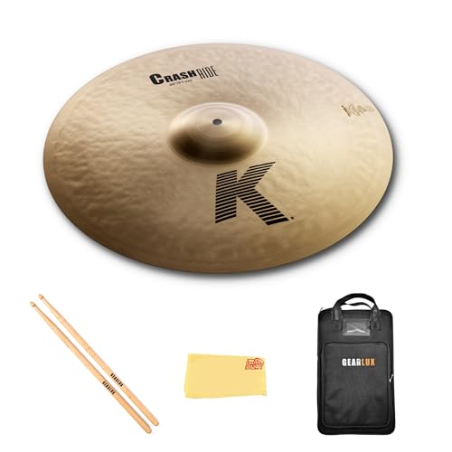 Zildjian K0810 20" K Crash Ride Cymbal w/ Drumstick Bag
