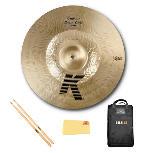 Zildjian K1217 17" K Custom Hybrid Crash Cymbal w/ Drumstick Bag