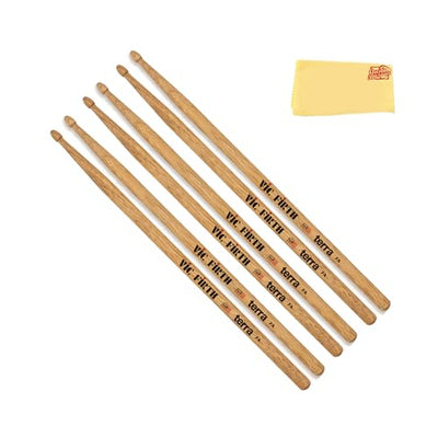 Vic Firth American Classic 7A Terra Series Drumsticks - 3 Pack