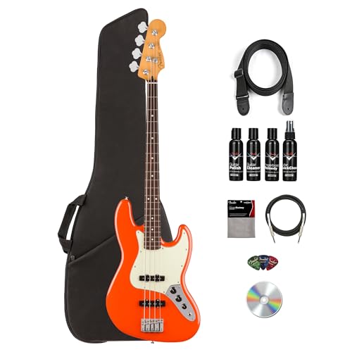 Fender Player II Jazz Bass - Rallye Orange w/ Gig Bag