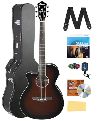 Ibanez AEG7L Acoustic-Electric Guitar Left-Handed - Dark Violin Sunburst w/ Case