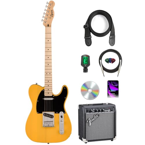 Fender Squier Sonic Telecaster - Butterscotch Blonde w/ Frontman 10G Amplifier