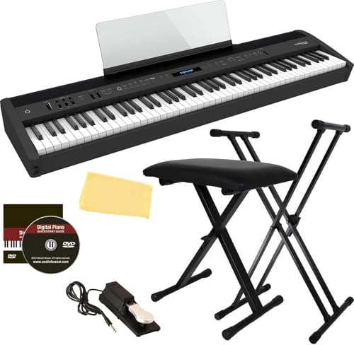 Roland FP-60X Digital Piano - Black w/ Adjustable Stand