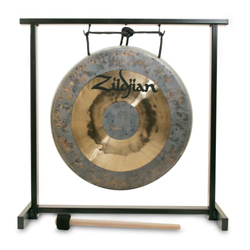 Zildjian P0565 12" Traditional Gong and Table-Top Stand Set