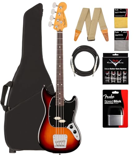 Fender American Professional Classic Mustang Bass - 3-Color Sunburst w/ Cleaning Kit